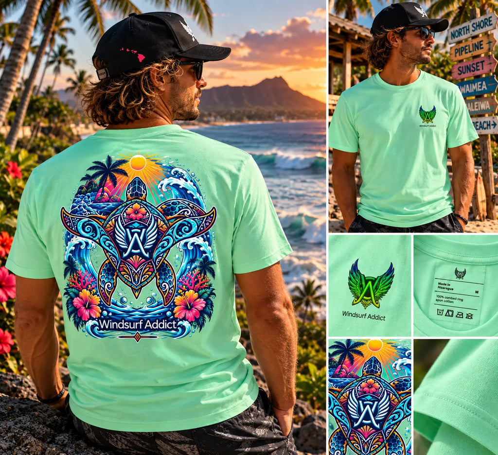 T-shirt surf tortue Honu Spirit