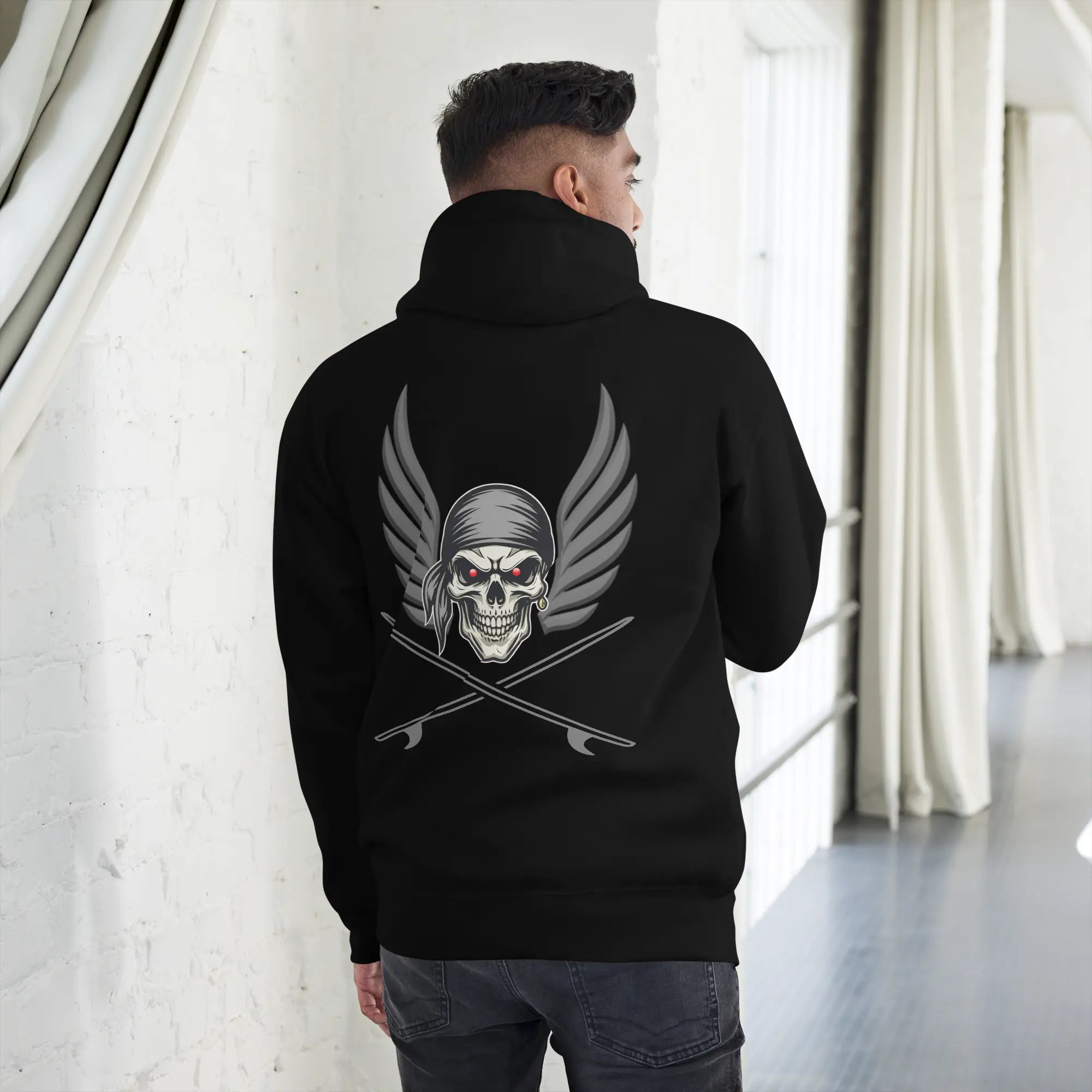 Sweat capuche Ghostrider Red Eyes - Windsurf Addict