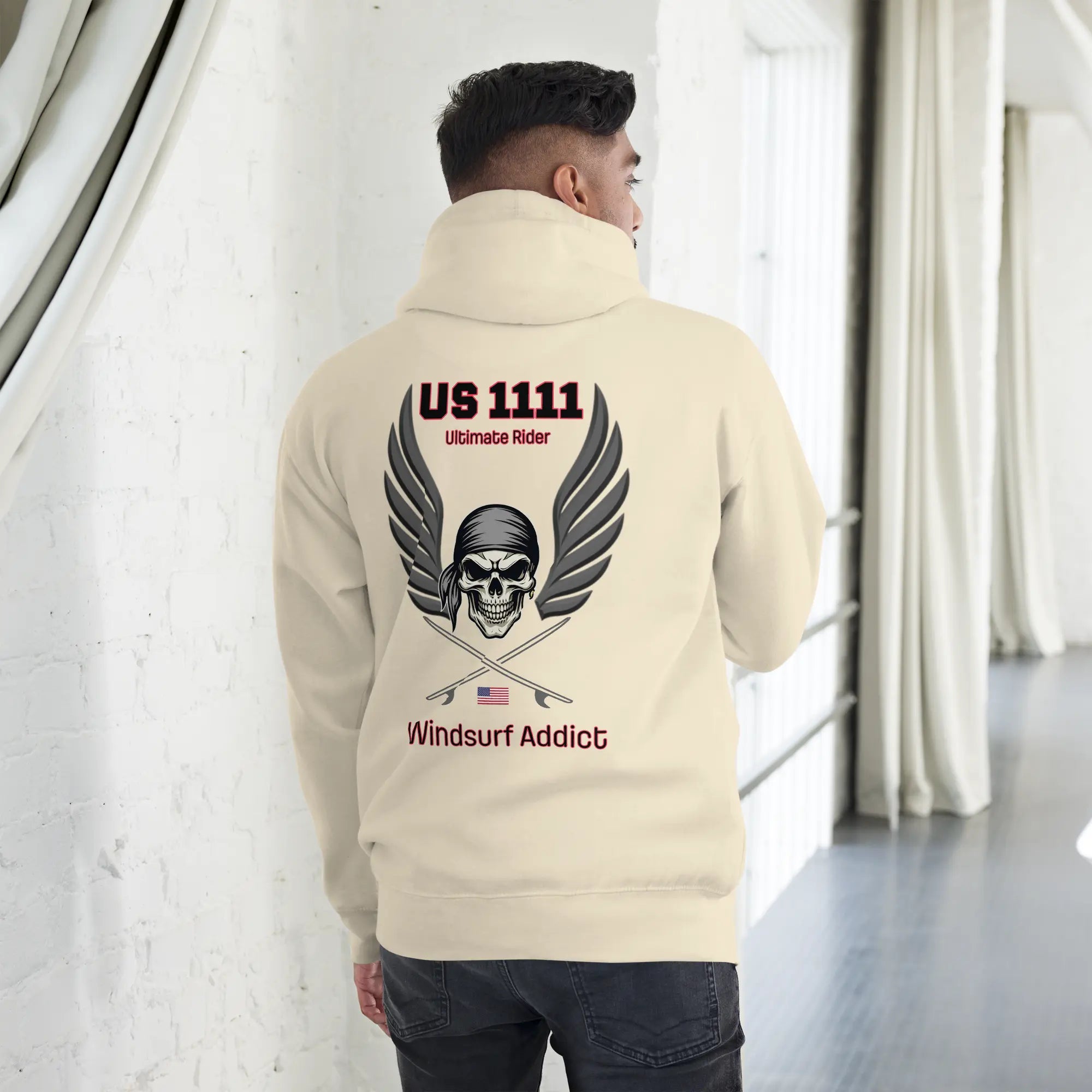 Sweat capuche - US1111 Windsurf Addict
