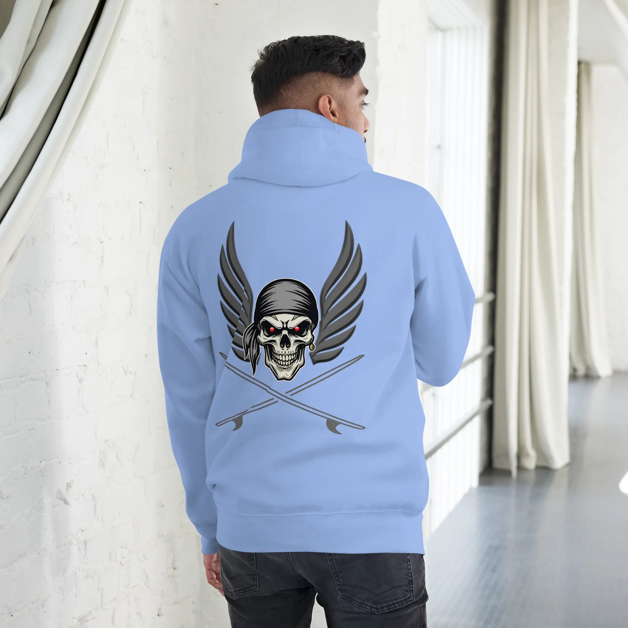 Sweat capuche Ghostrider Red Eyes - Windsurf Addict