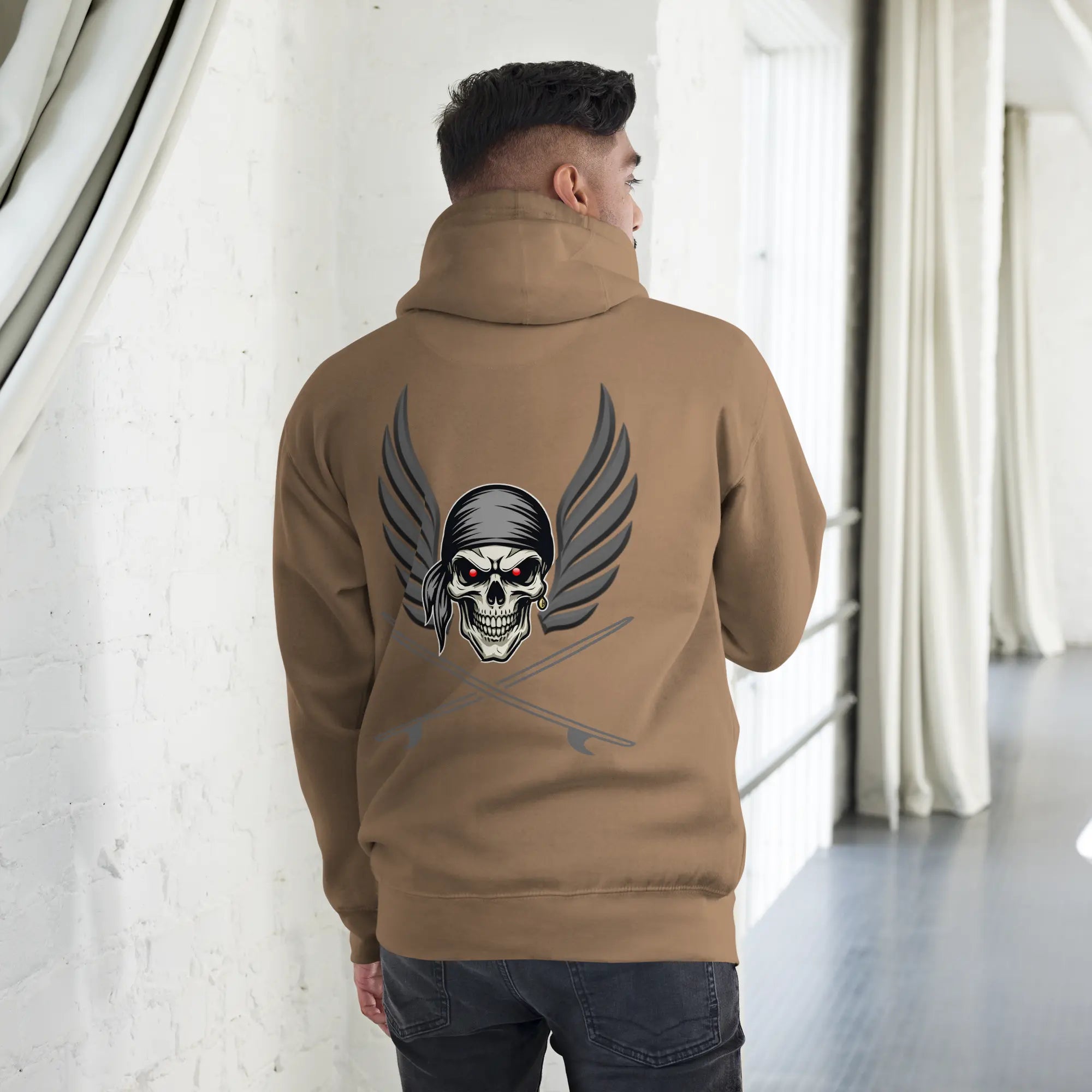 Sweat capuche Ghostrider Red Eyes - Windsurf Addict