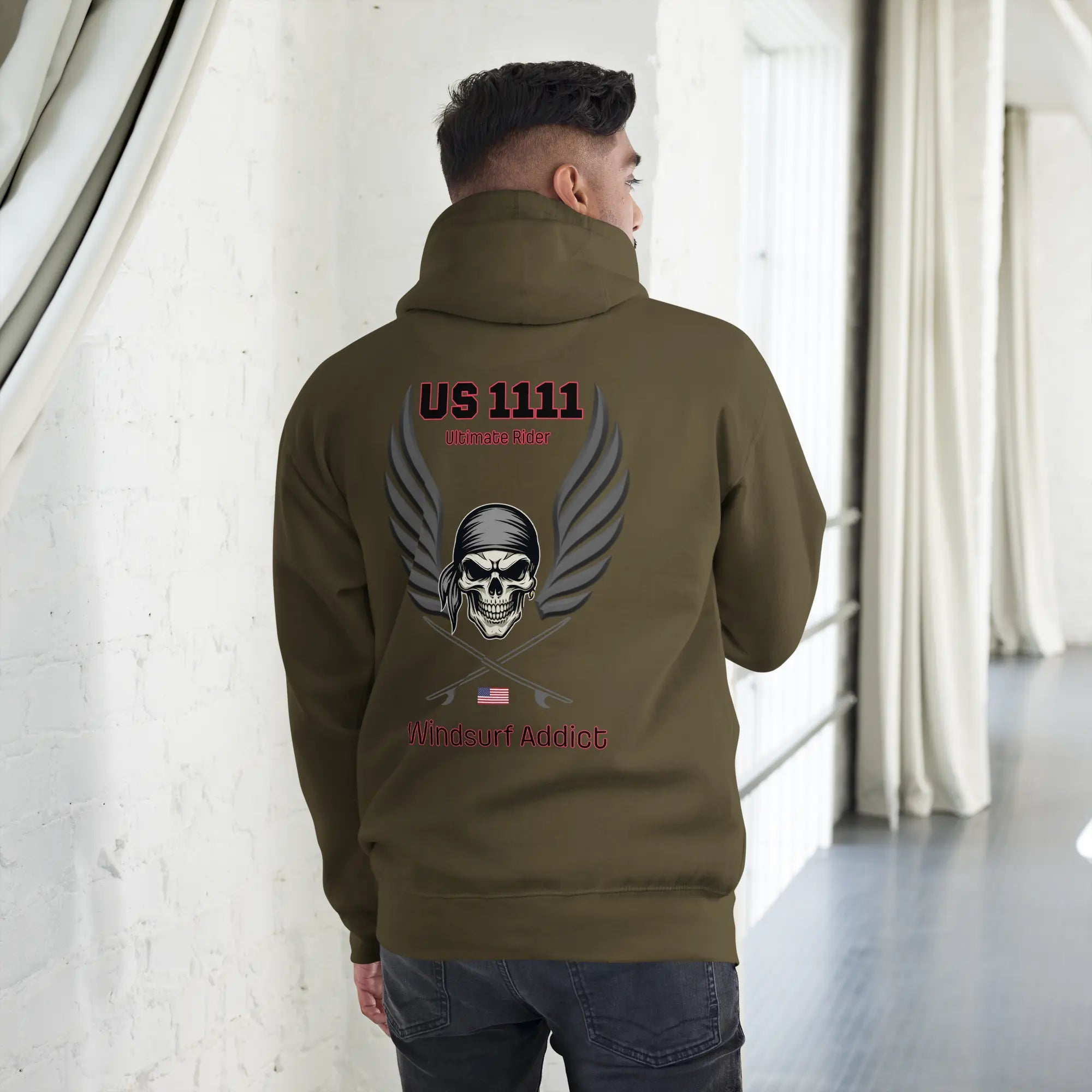 Sweat capuche - US1111 Windsurf Addict