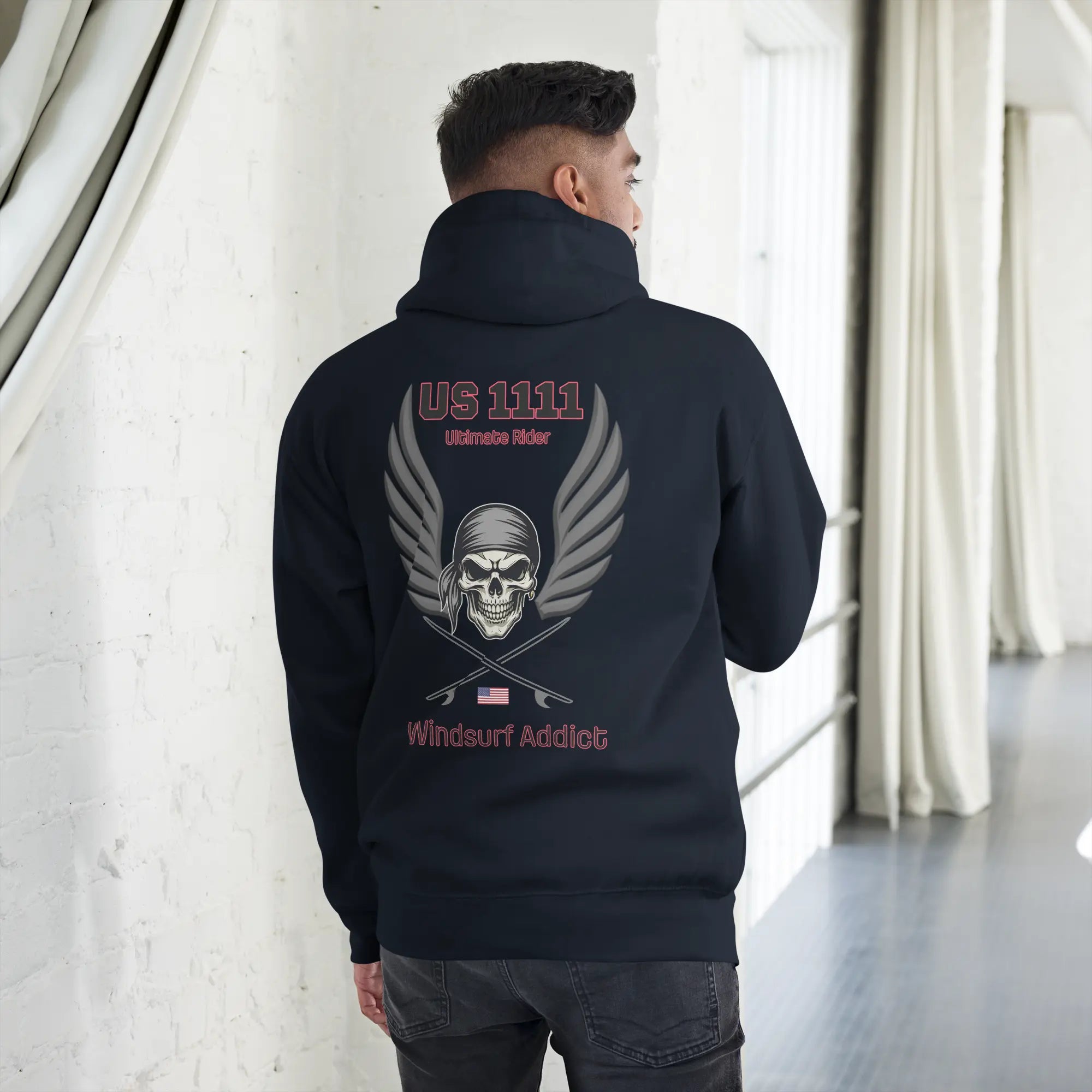 Sweat capuche - US1111 Windsurf Addict