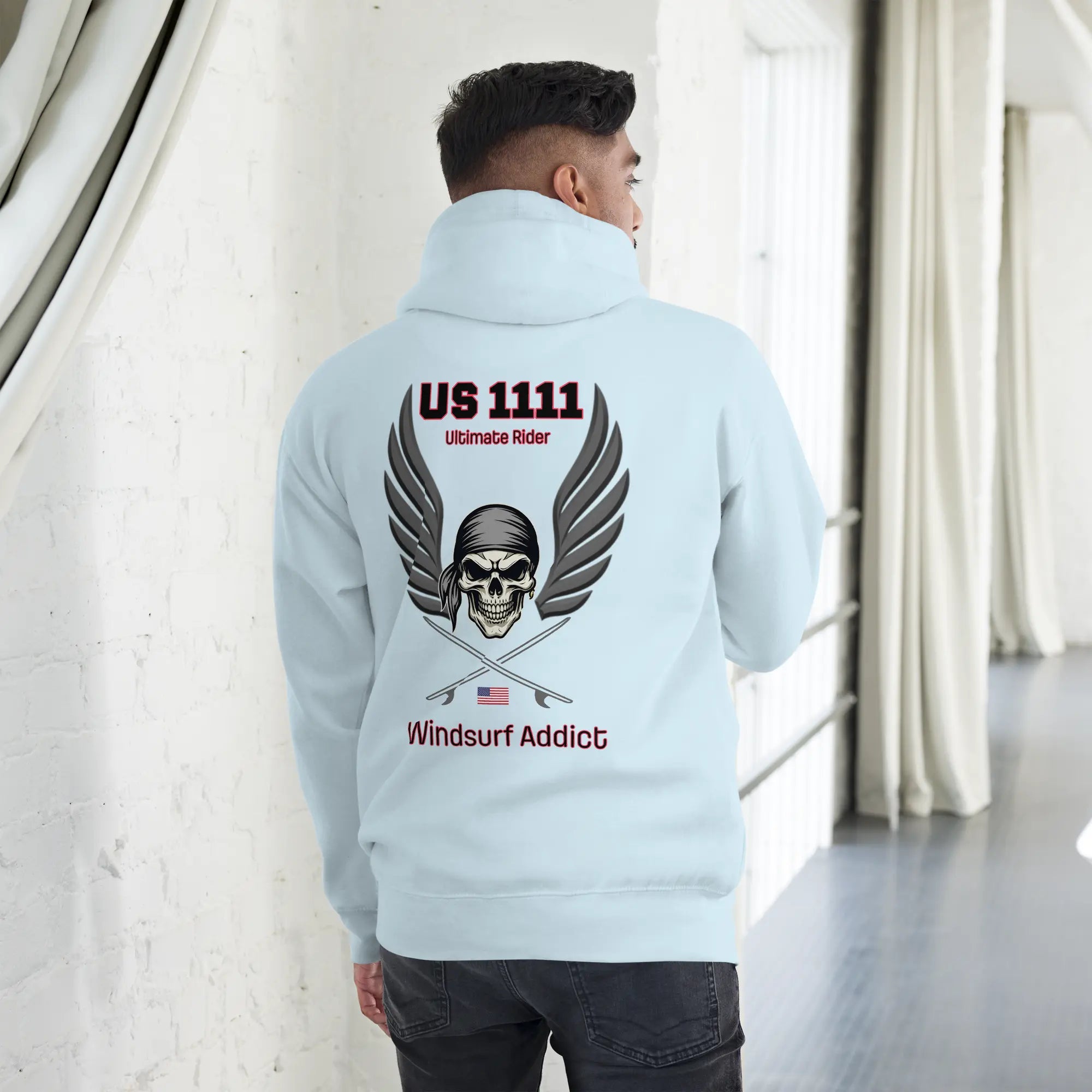 Sweat capuche - US1111 Windsurf Addict