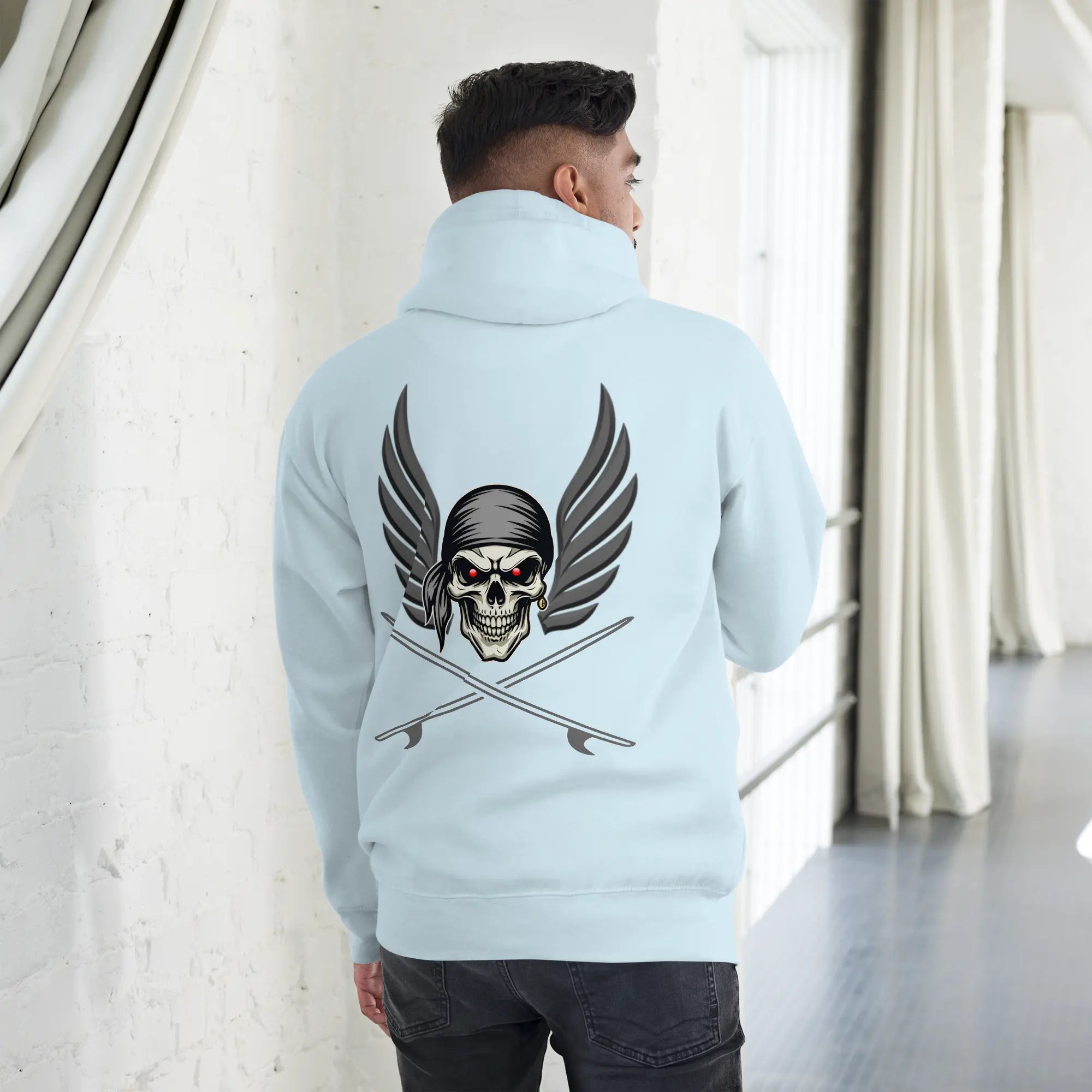 Sweat capuche Ghostrider Red Eyes - Windsurf Addict