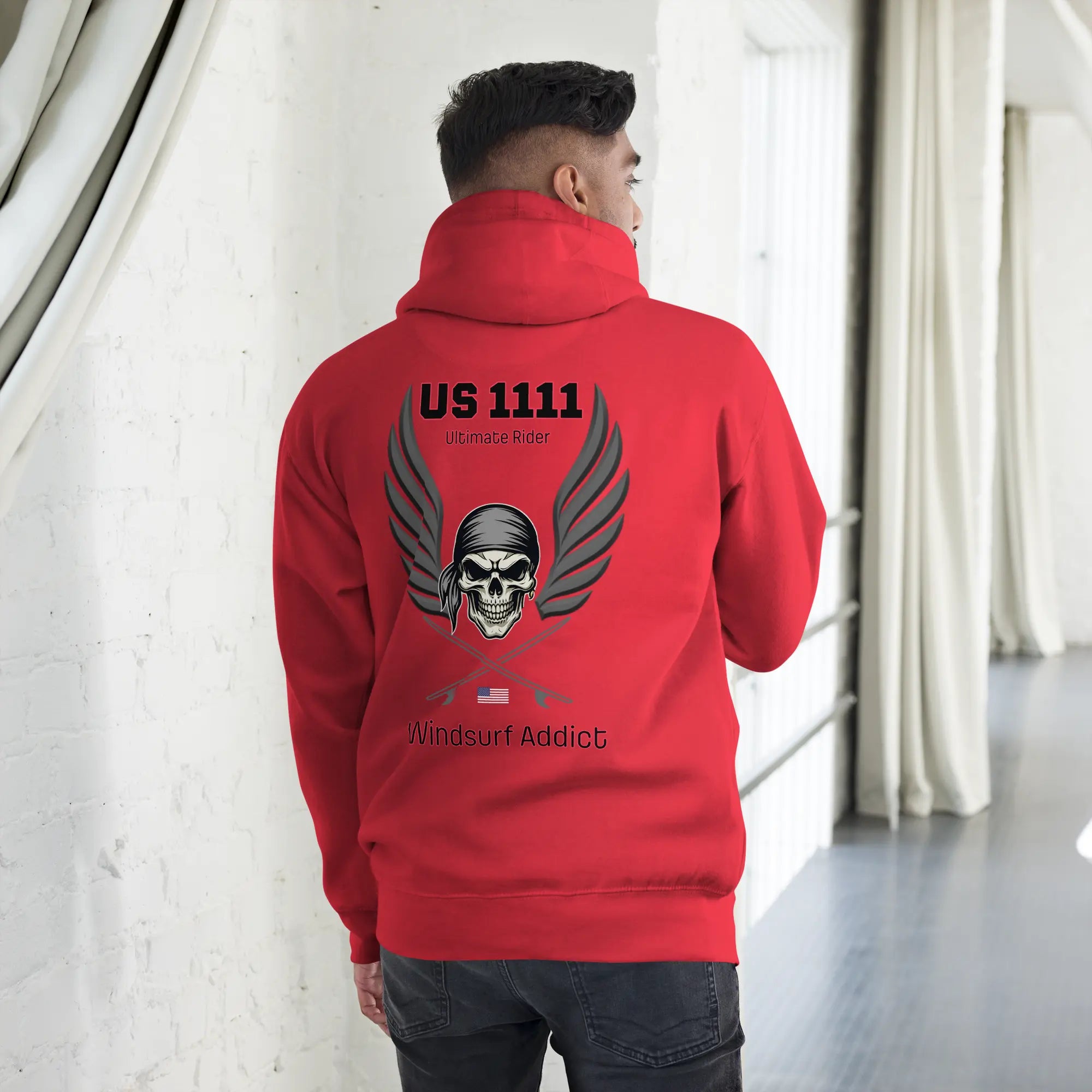 Sweat capuche - US1111 Windsurf Addict