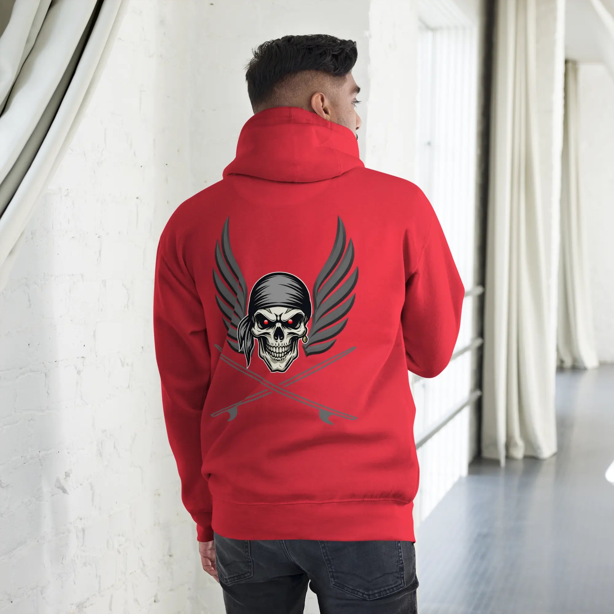 Sweat capuche Ghostrider Red Eyes - Windsurf Addict