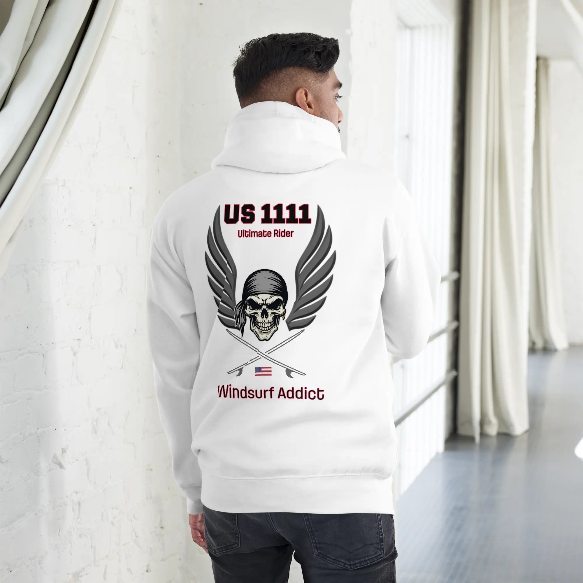 Sweat capuche - US1111 Windsurf Addict