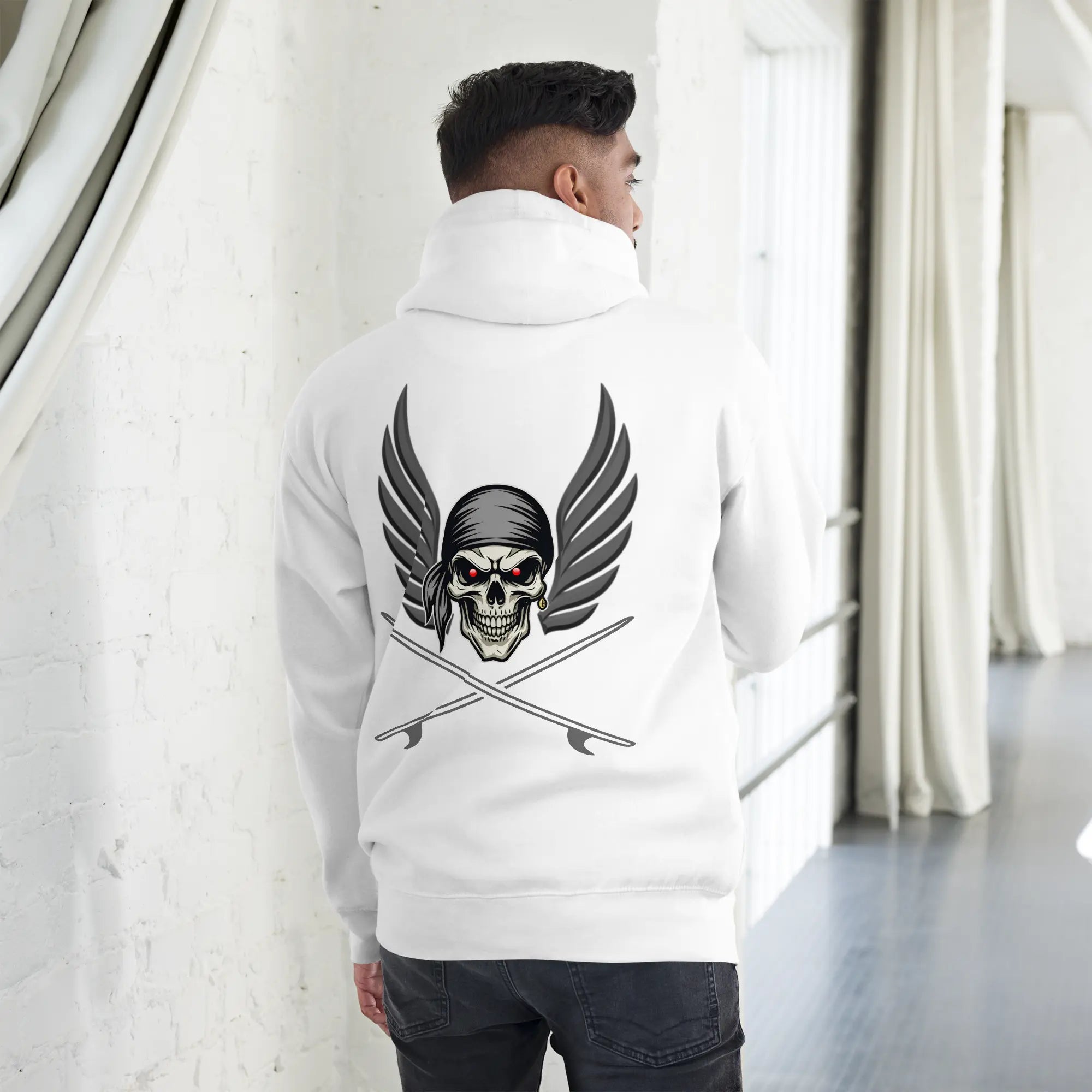 Sweat capuche Ghostrider Red Eyes - Windsurf Addict